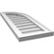 Ekena Millwork Quarter Round Top Right Surface Mount PVC Gable Vent w/ 2"W x 1-1/2"P Brickmould Frame, 12"W x 30"H GVPQR12X3002SN - alternate 5